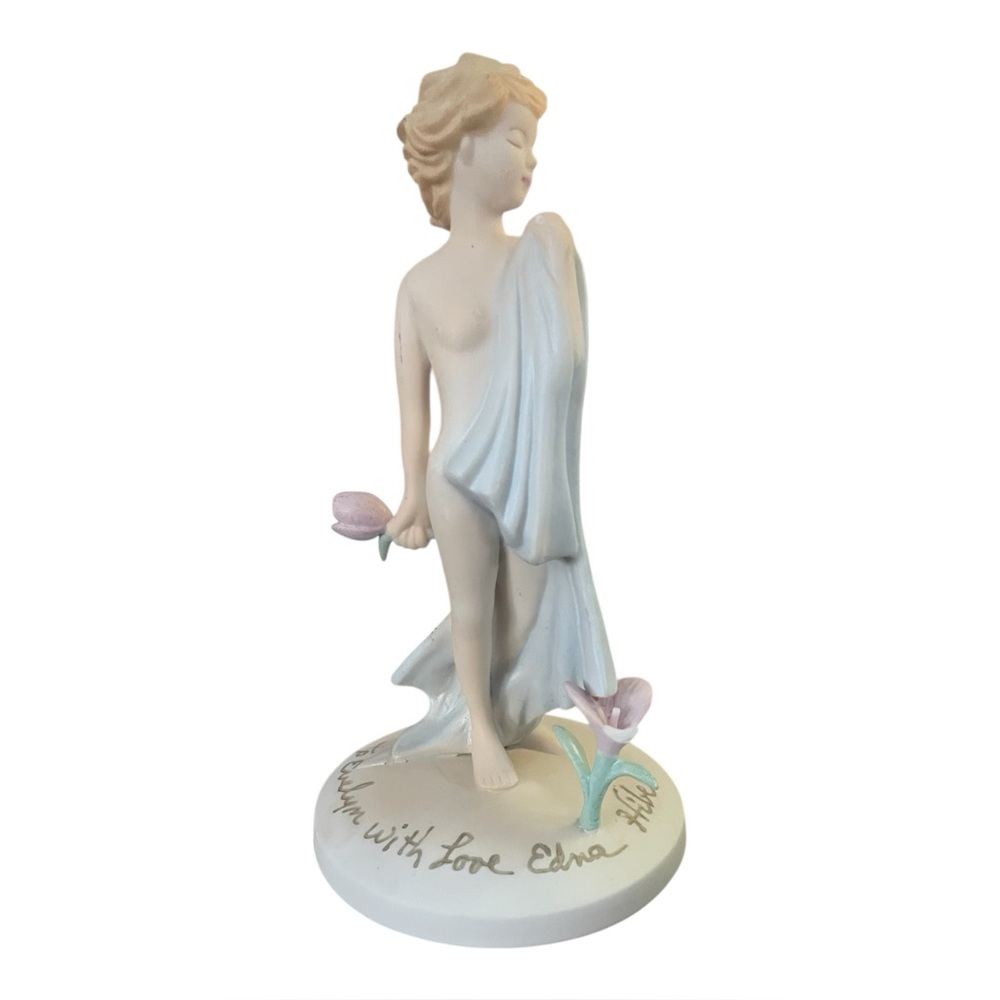 Edna HIBEL Statue Figurine 1986 Ltd Ed #143,  I Bring Love Signed Porcelain NICE